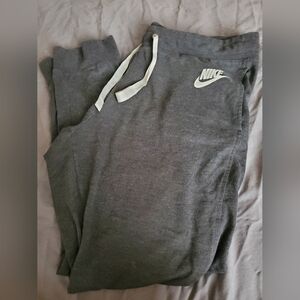 XL Nike Charcoal Joggers with White Logo